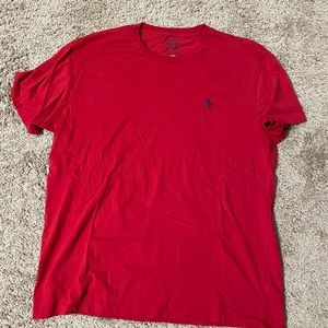 Men Polo T shirt size medium-red. See pics